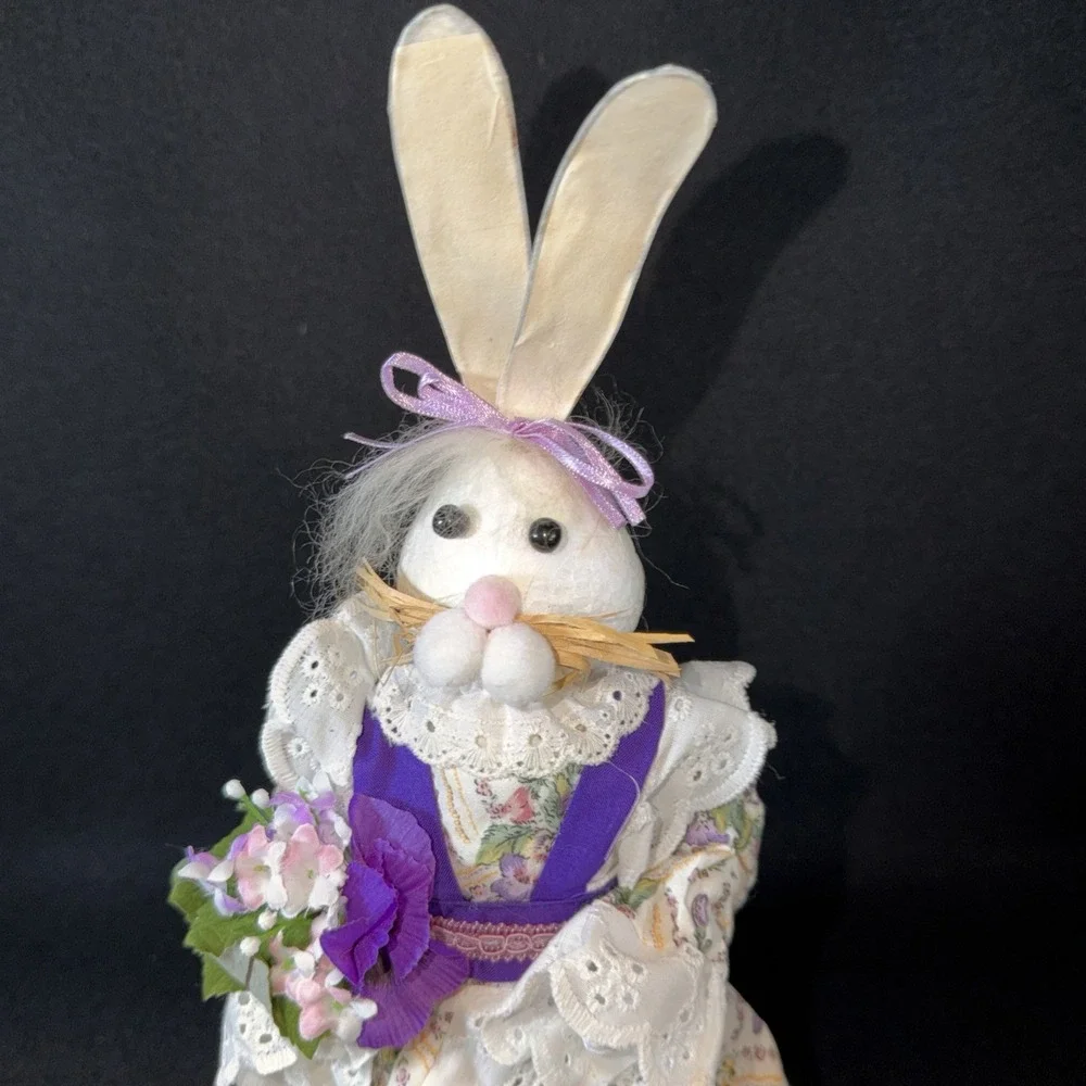 Vintage Easter Bunny Figurine 12